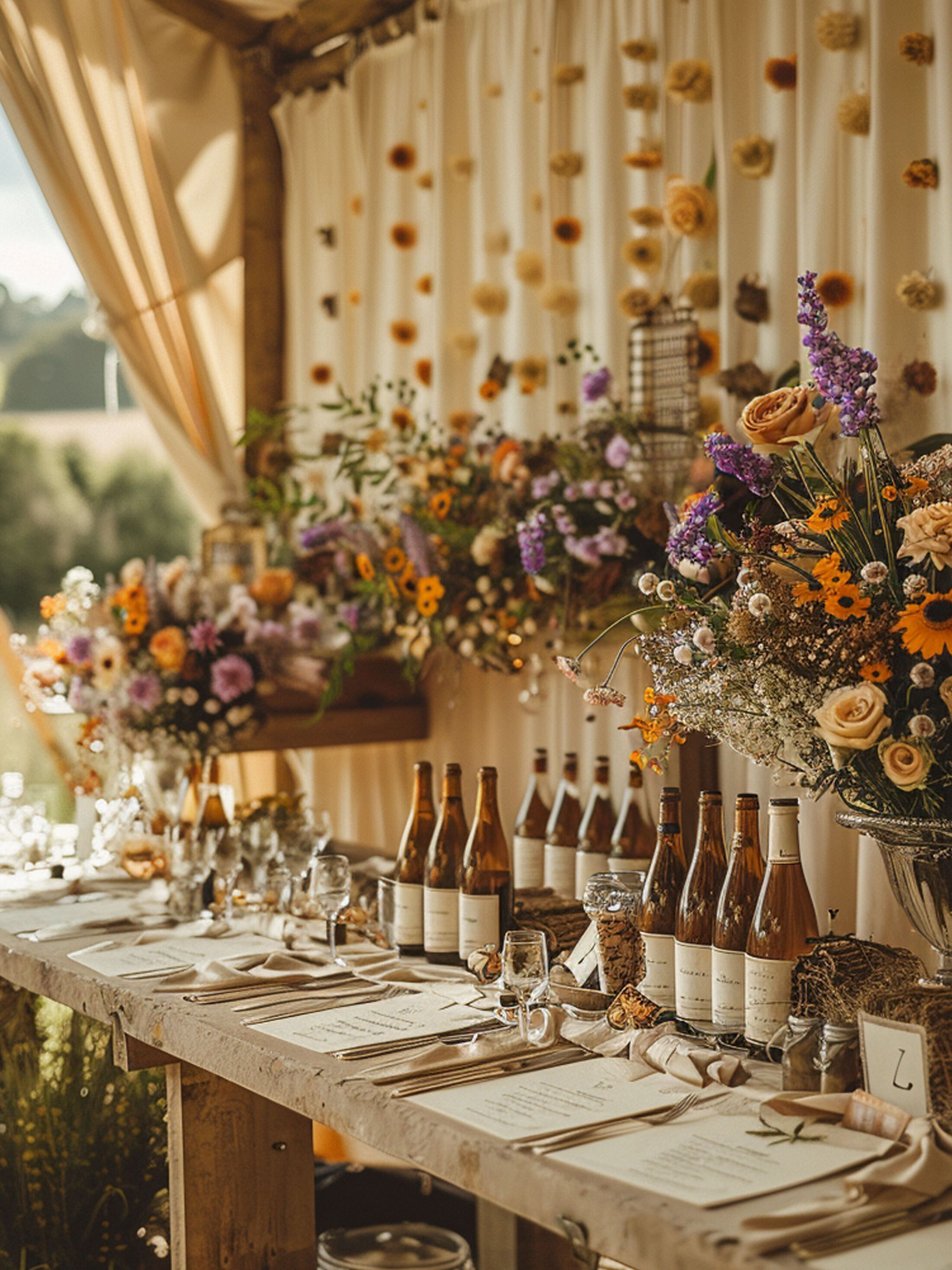 make your own wedding banner with bar