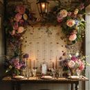 Banner de tela para boda