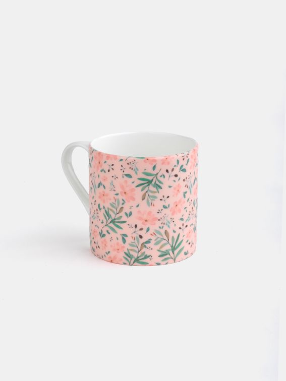 Floral design custom china mug