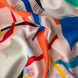 Tejido de poliéster y spandex con estampado personalizado