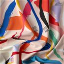 Printed polyester spandex fabric