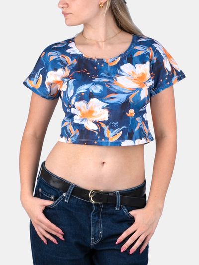 Ladies printed crop top