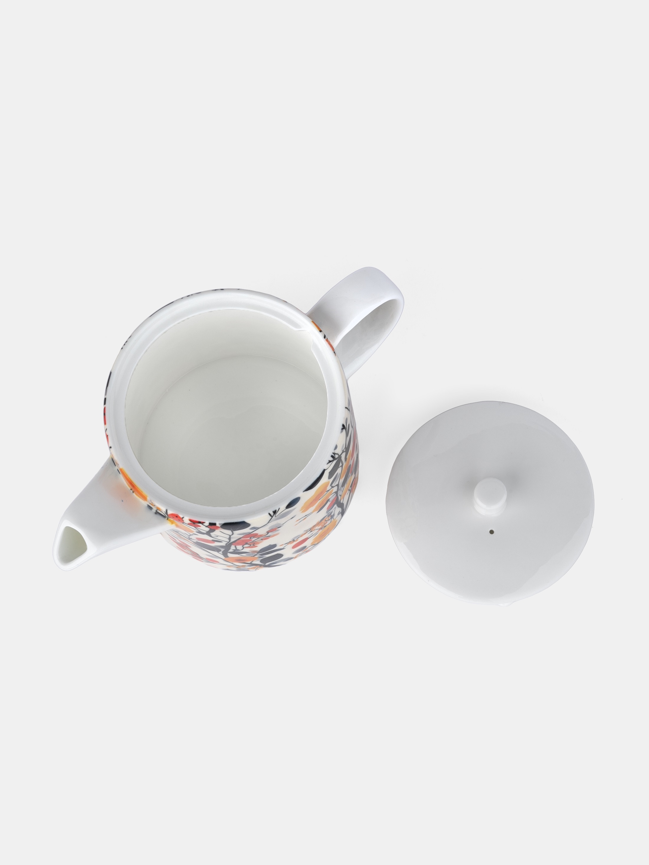 Printed Bone China Tea Pot Handmade UK