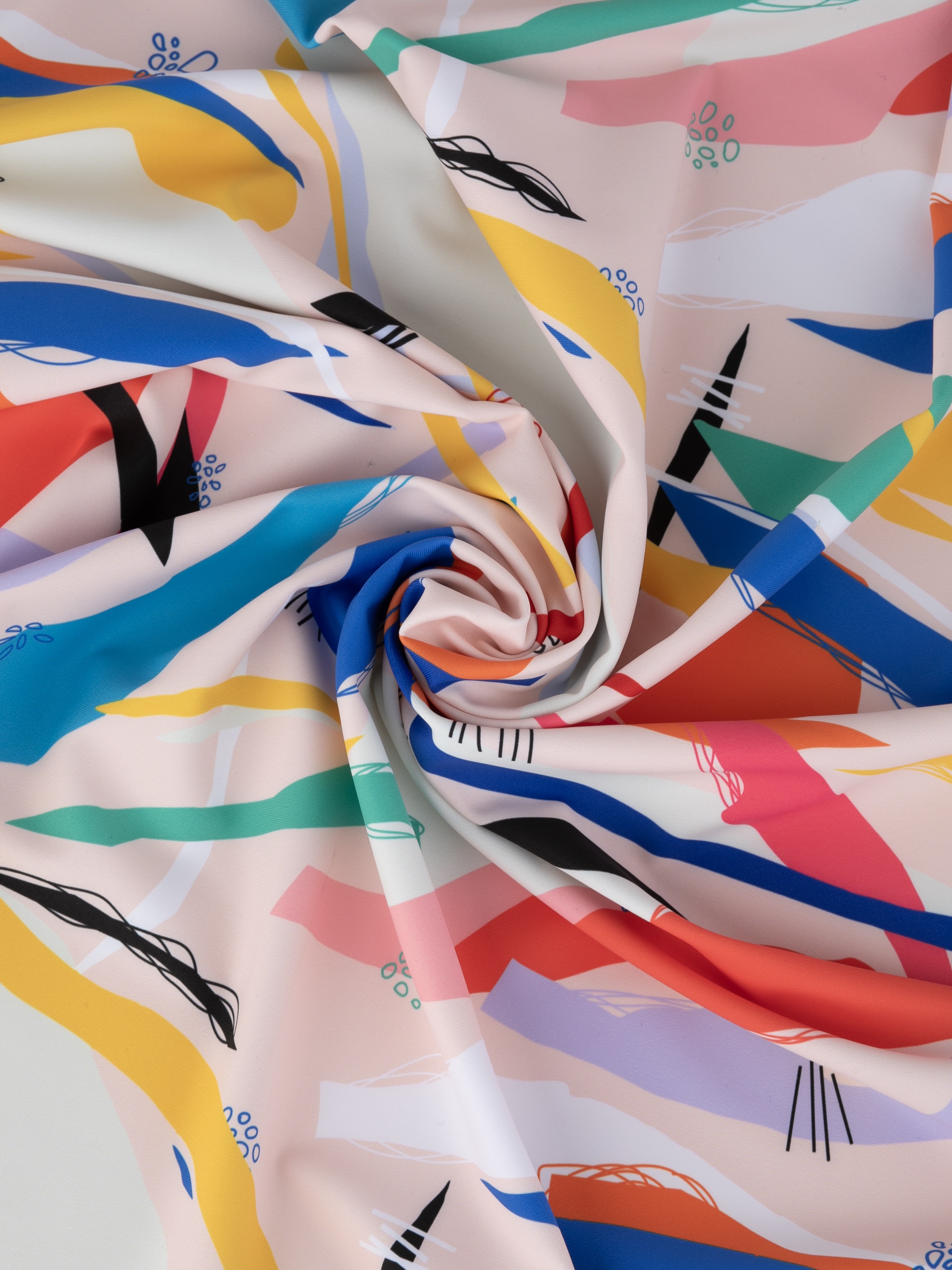 Printed spandex fabric