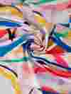 Printed spandex fabric
