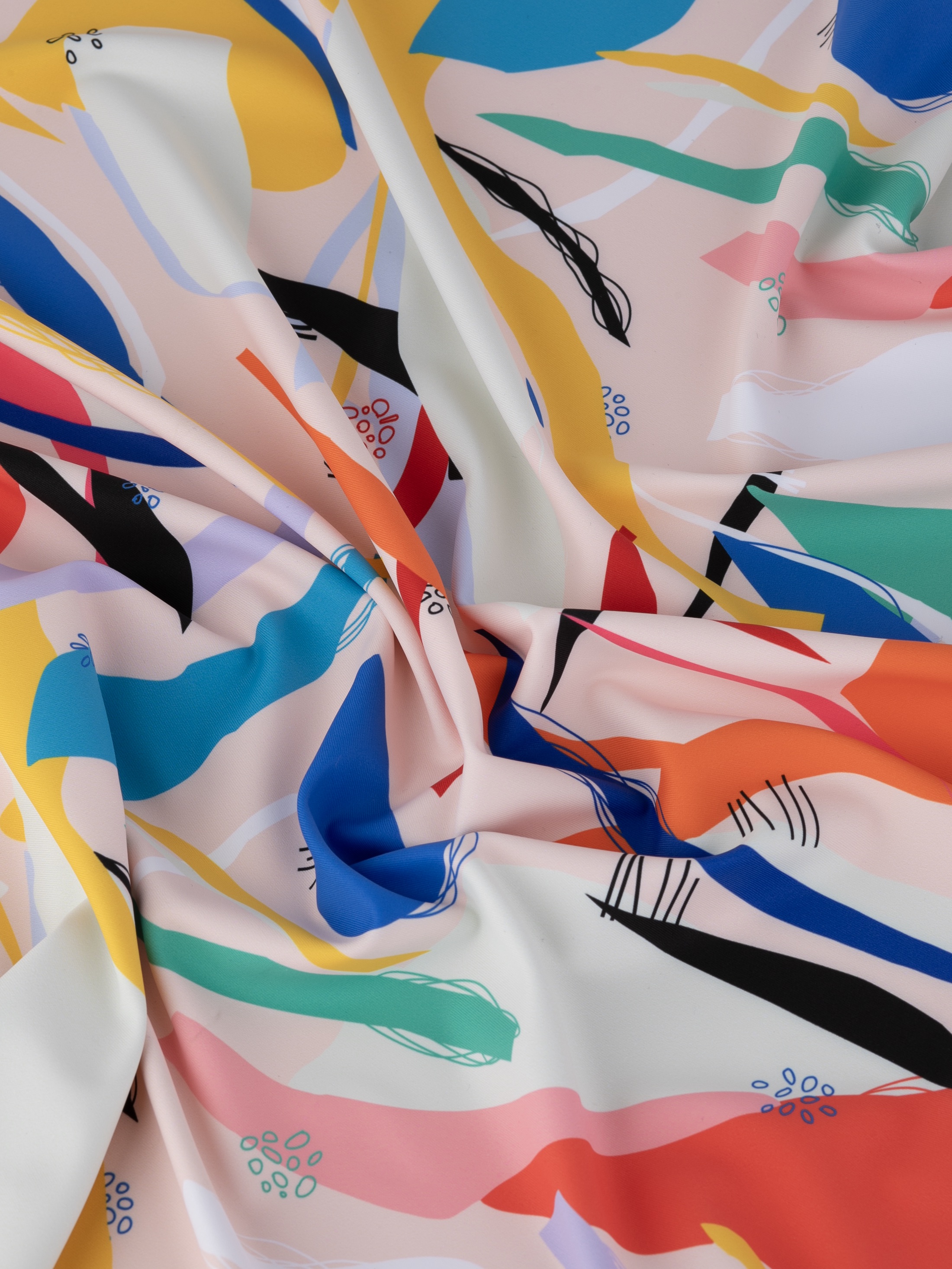 Printed spandex fabric