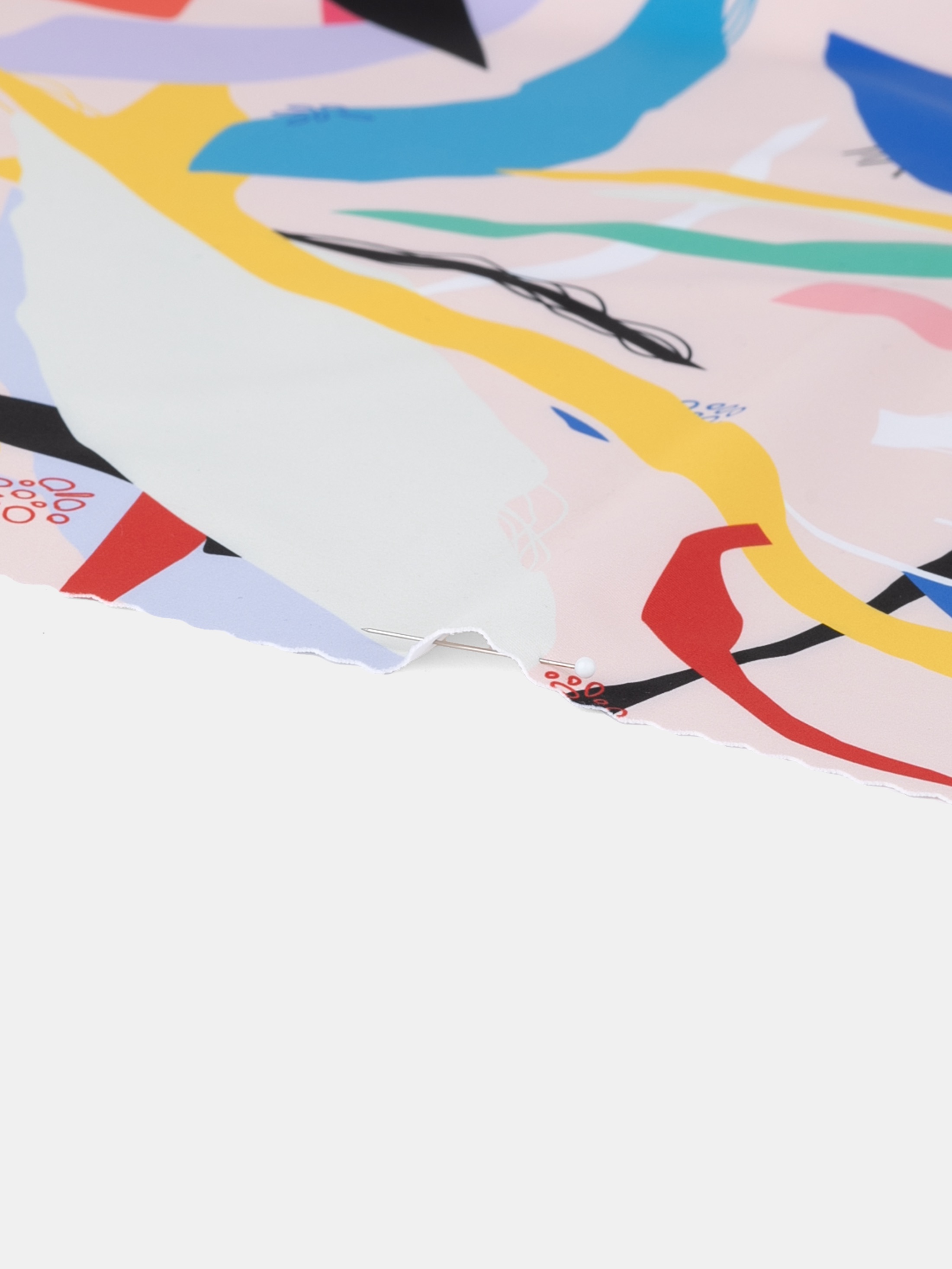 Custom printed polyester spandex fabric