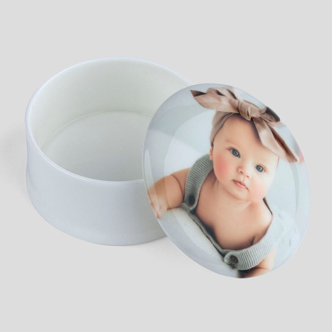 Pot à bibelots en porcelaine tendre