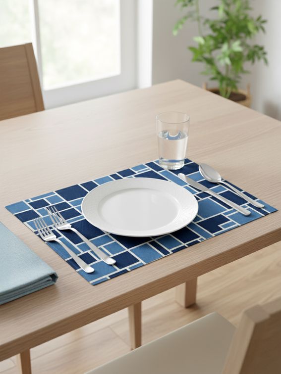 Geüpcyclede vinyl placemats op maat voor uw tafel