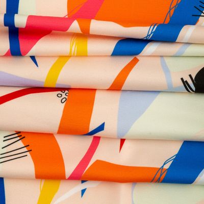 Double-Brushed Jersey Fabric Printing