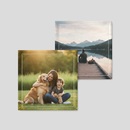 personalised photo fabric coaster