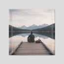 personalised fabric coaster