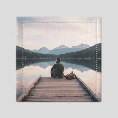 personalized fabric coaster