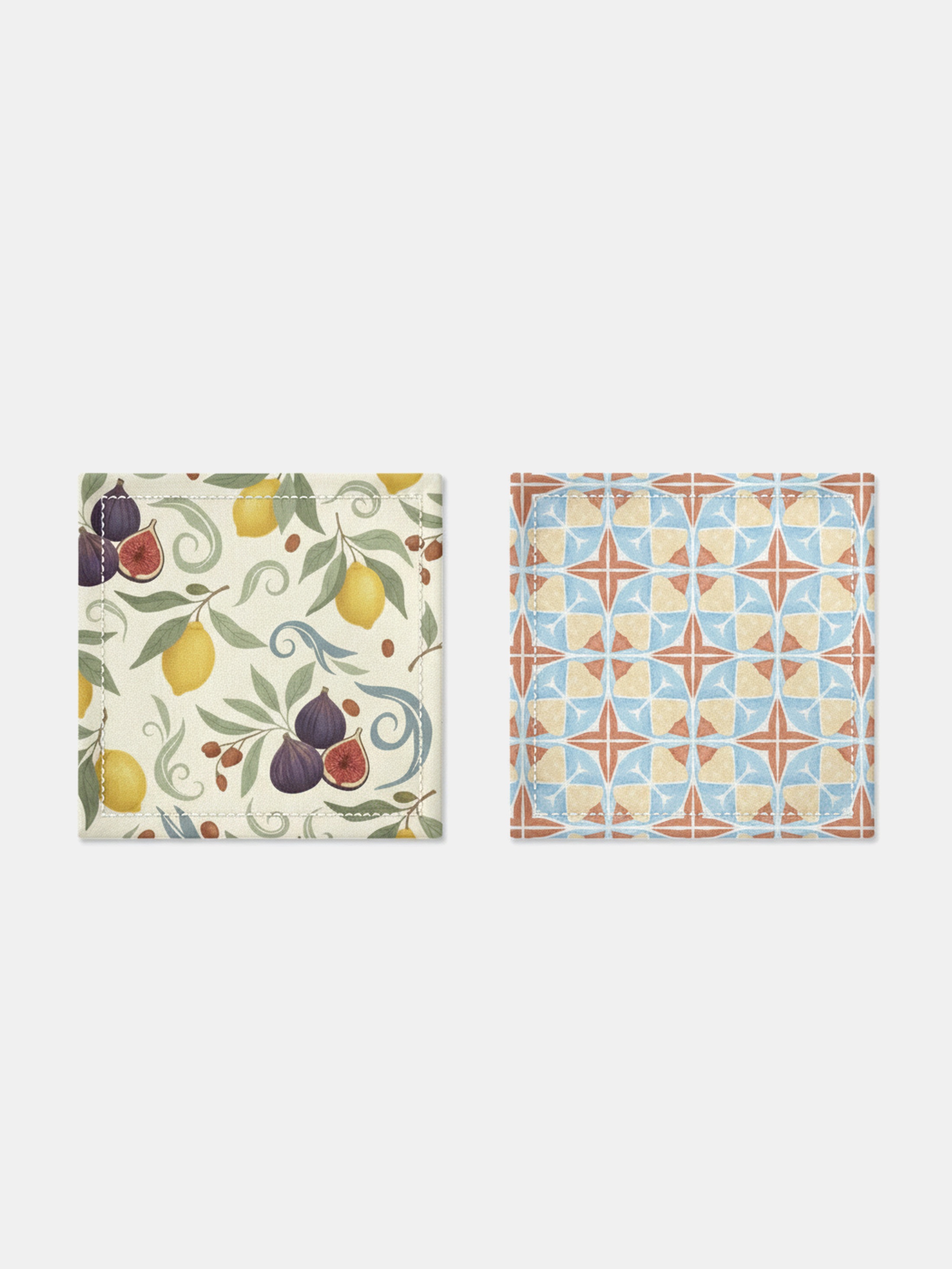 personalized fabric coaster