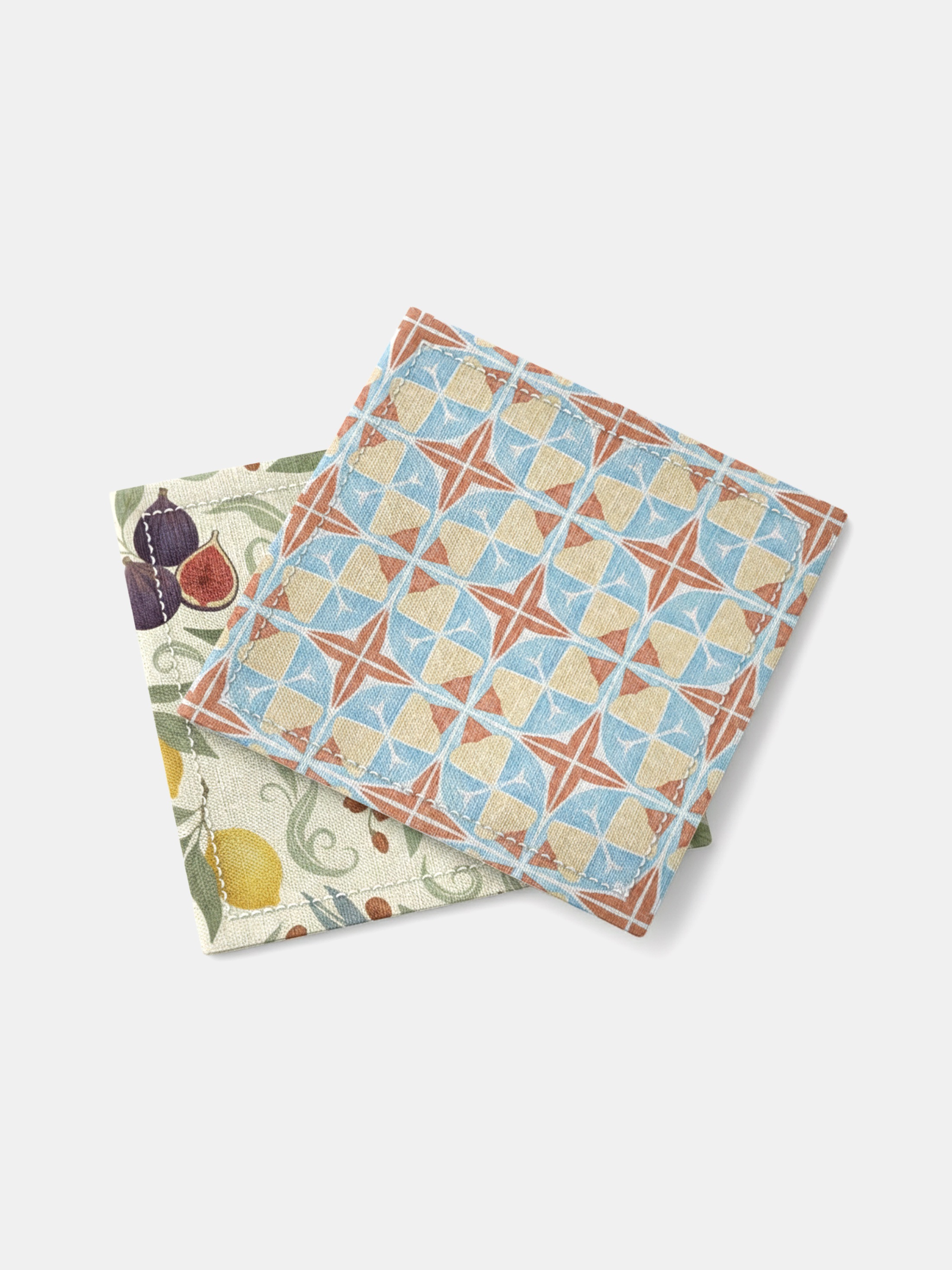 personalised fabric coaster