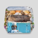 Personalised Photo Leather Key Tray