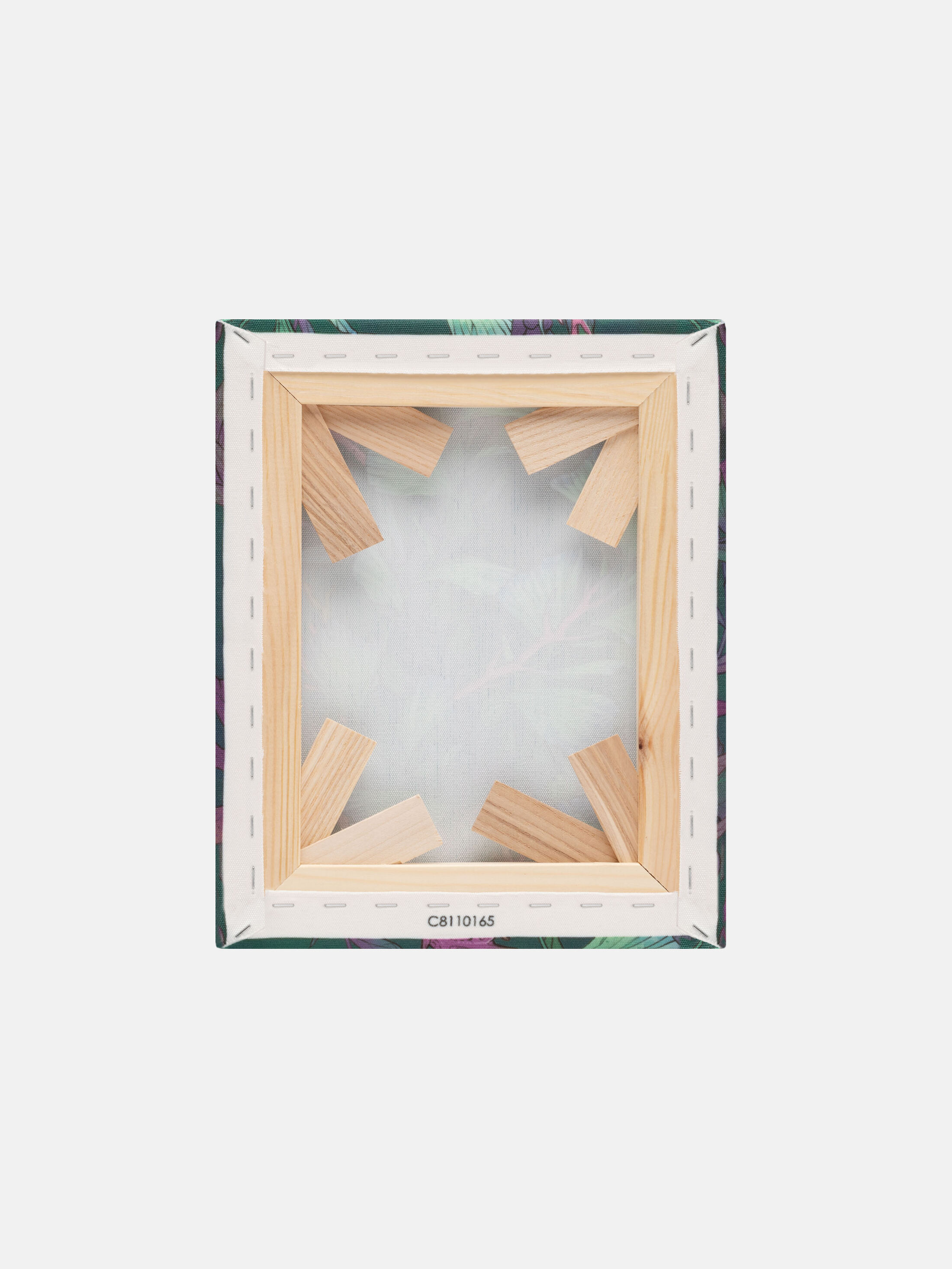 framed canvas back texture