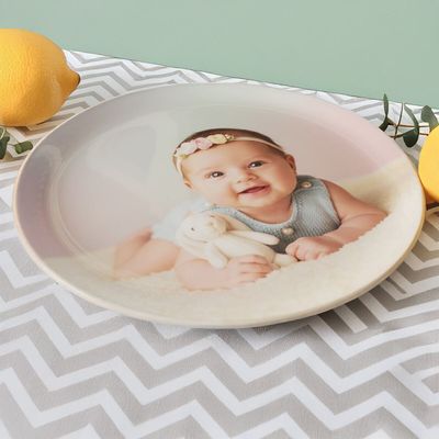 Baby photo decorative plate wall hanging
