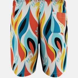 printed cotton shorts