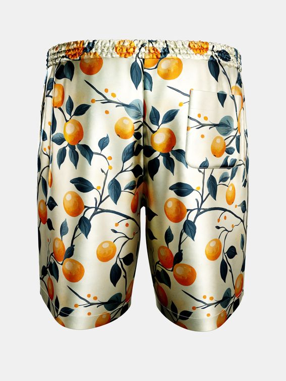 mid-thigh printed shorts