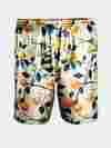 Bedrukte zijden shorts