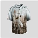 printed camp collar shirt