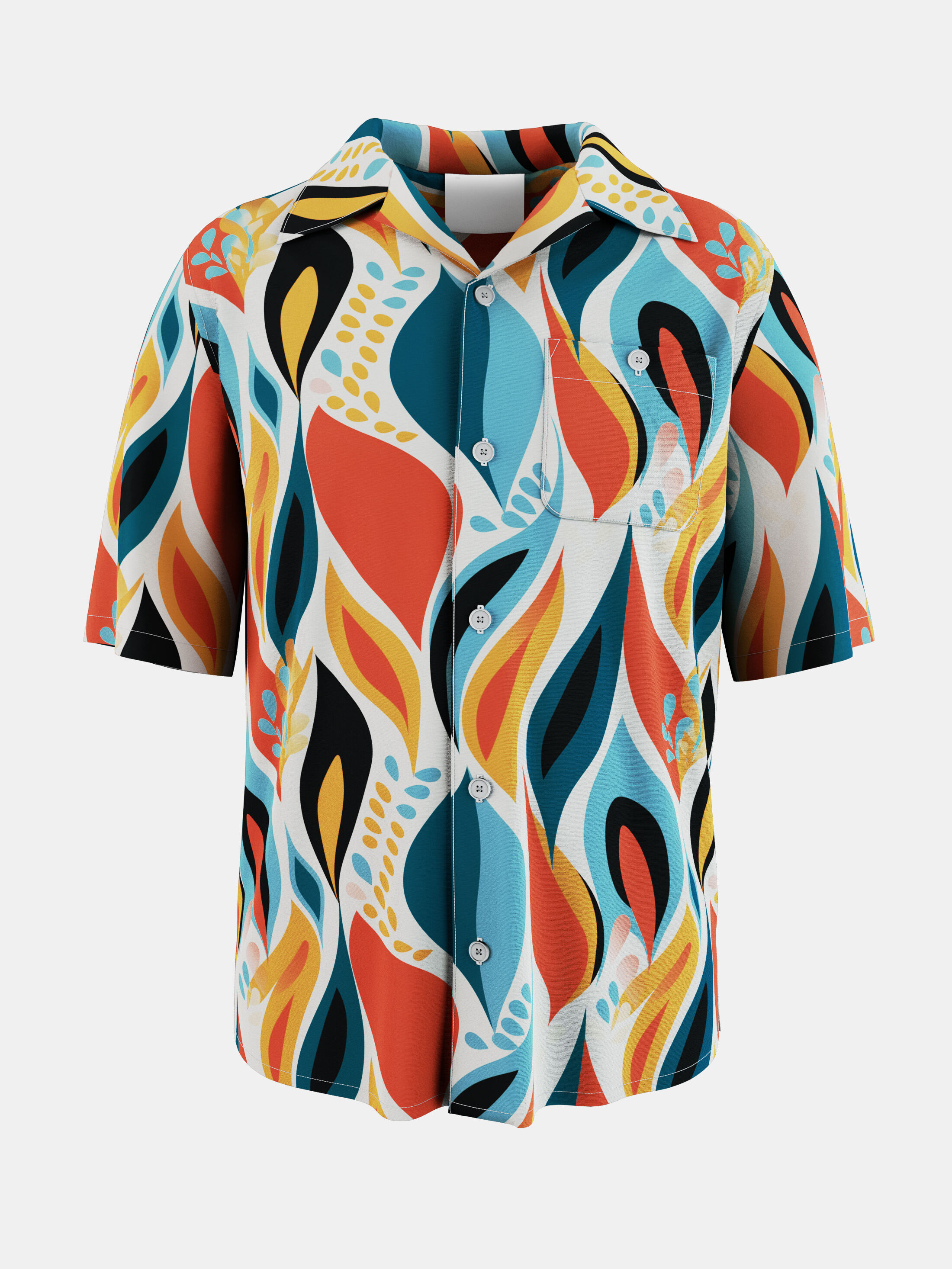 printed bowling shirt