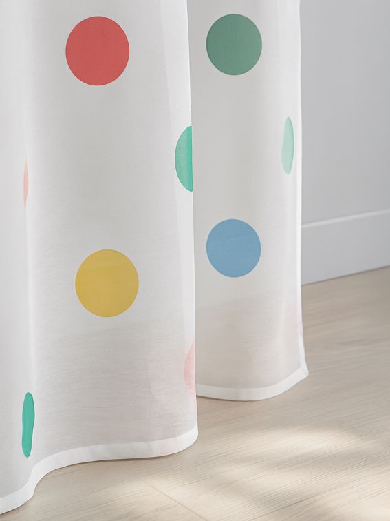 オーダーメイドの半透明ネットカーテン