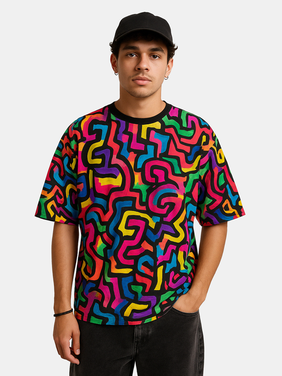 custom print oversized t-shirt