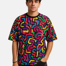 custom print oversized t-shirt