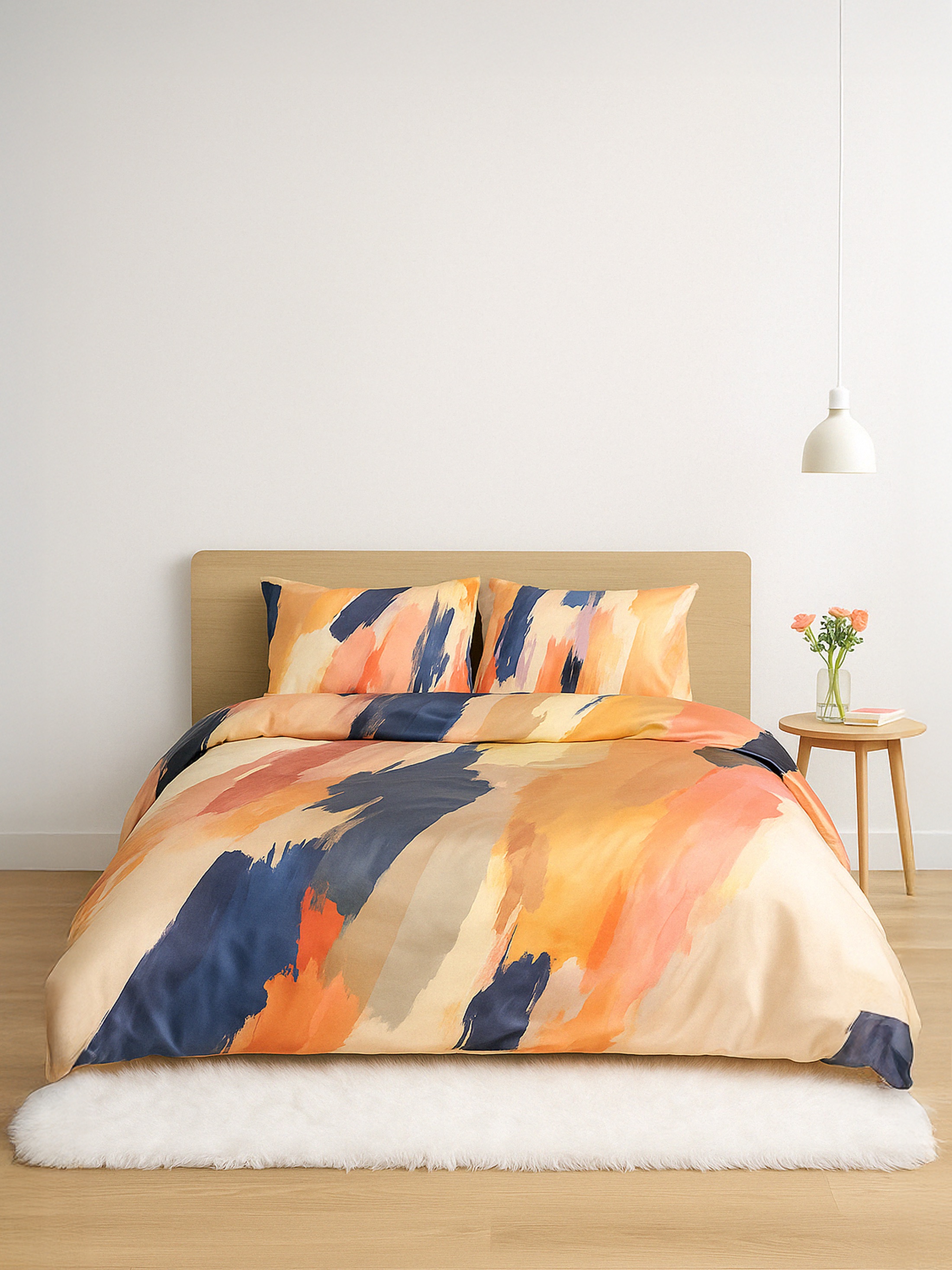 Housse de couette en soie personnalisée