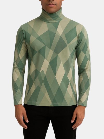mens slim fit roll neck jumper