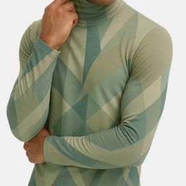 custom mens roll neck top