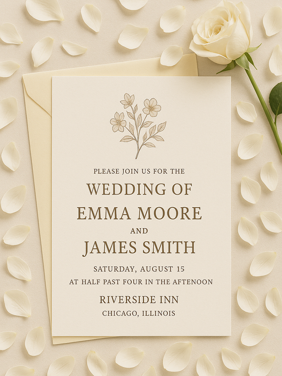 personalised wedding invitations