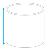 Pot height