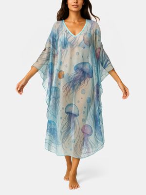 custom printed kaftan