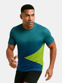 Men’s personalised activewear top – running pose