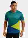 Mans custom teal and lime Men’s custom sports t-shirt – teal and lime design