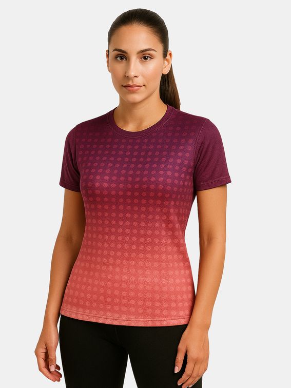 Women’s personalised sports t-shirt – front view