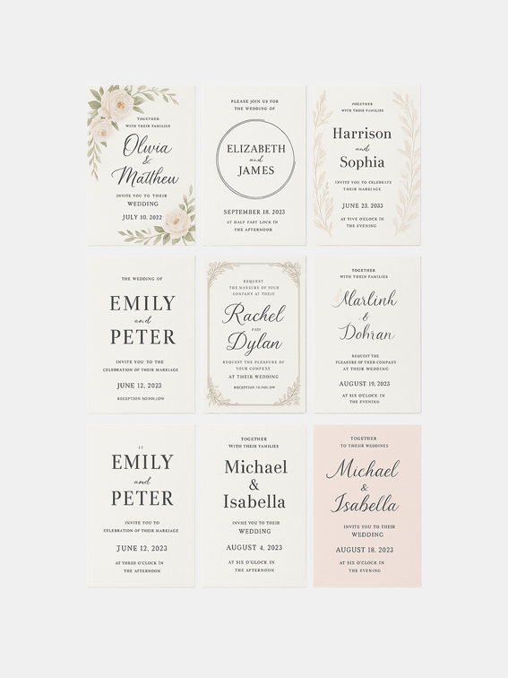 custom wedding invitations