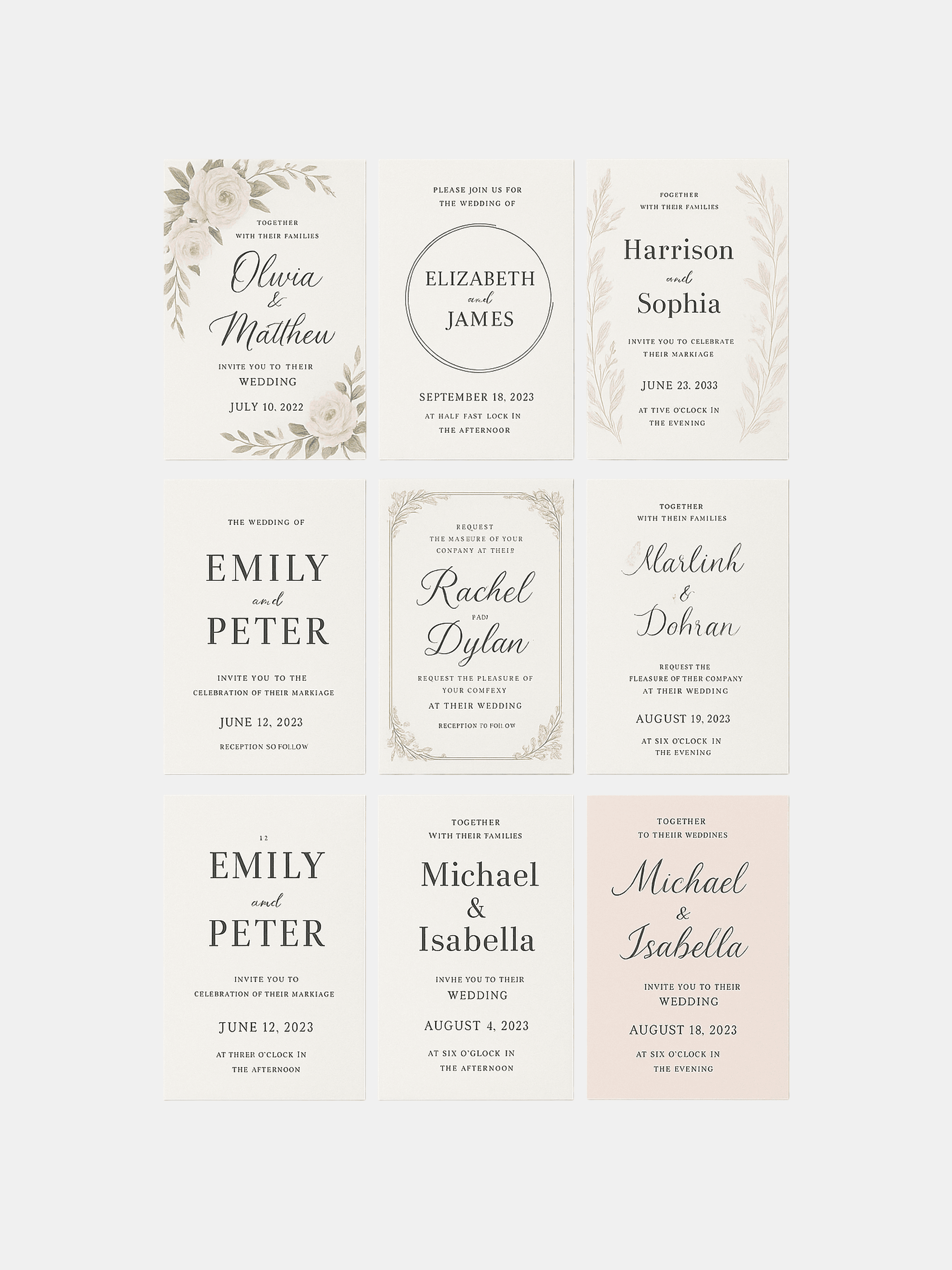 custom wedding invitations