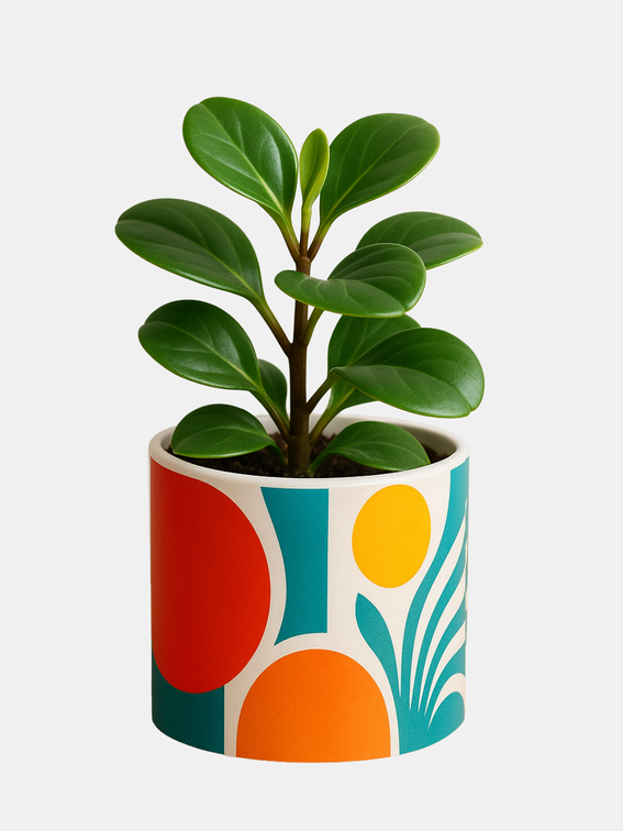 printed plant pot