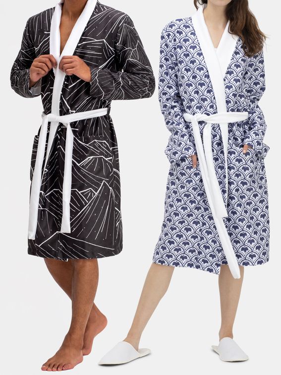 his and hers personalised bathrobes