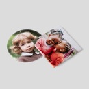 angled photo ceramic coasters with personalised images