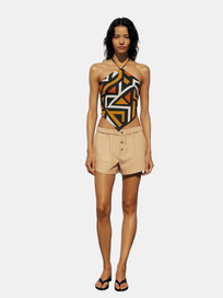 bandana halter neck top