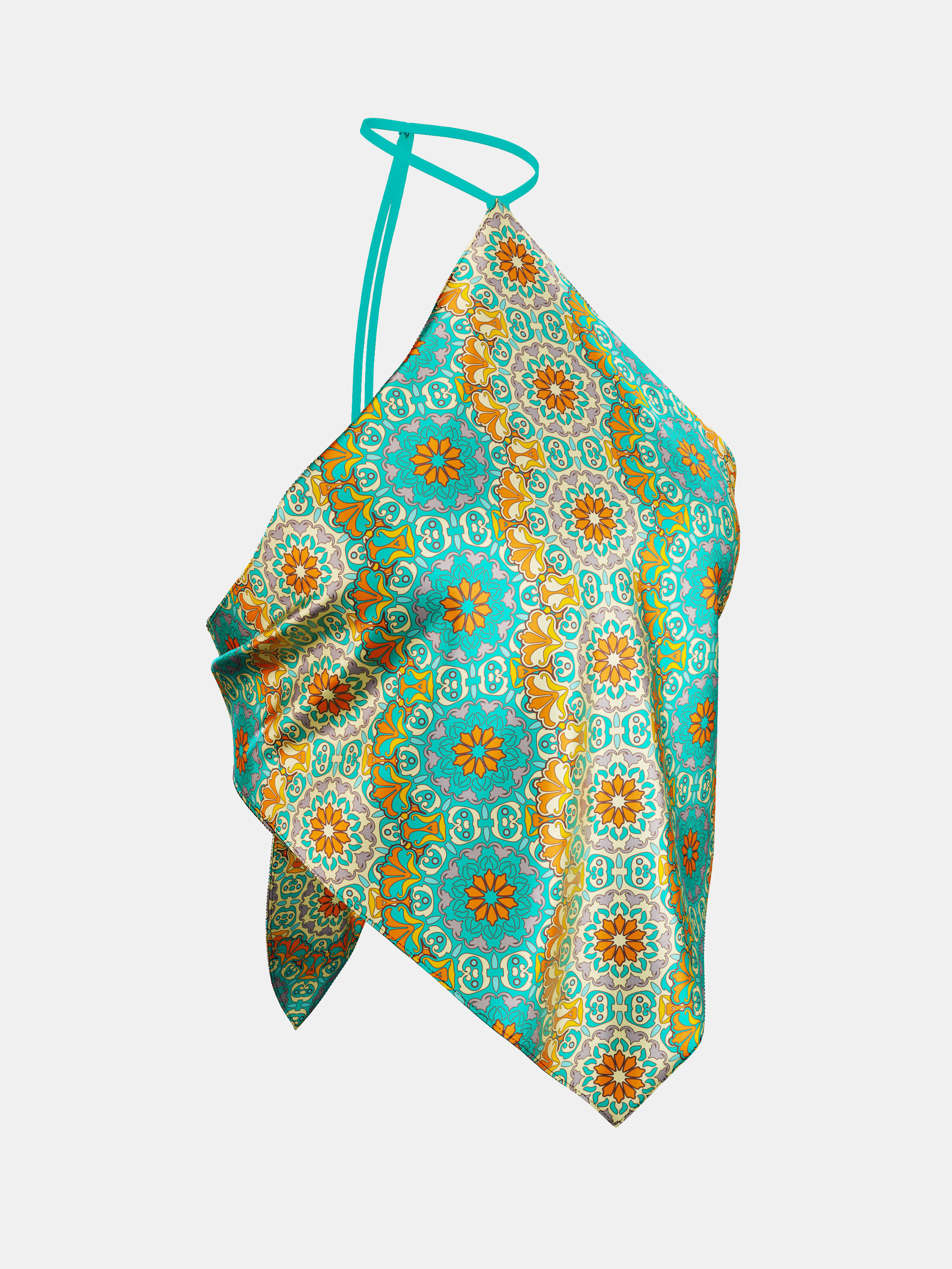 bandana halter crop top