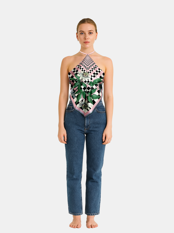 bandana halter neck top