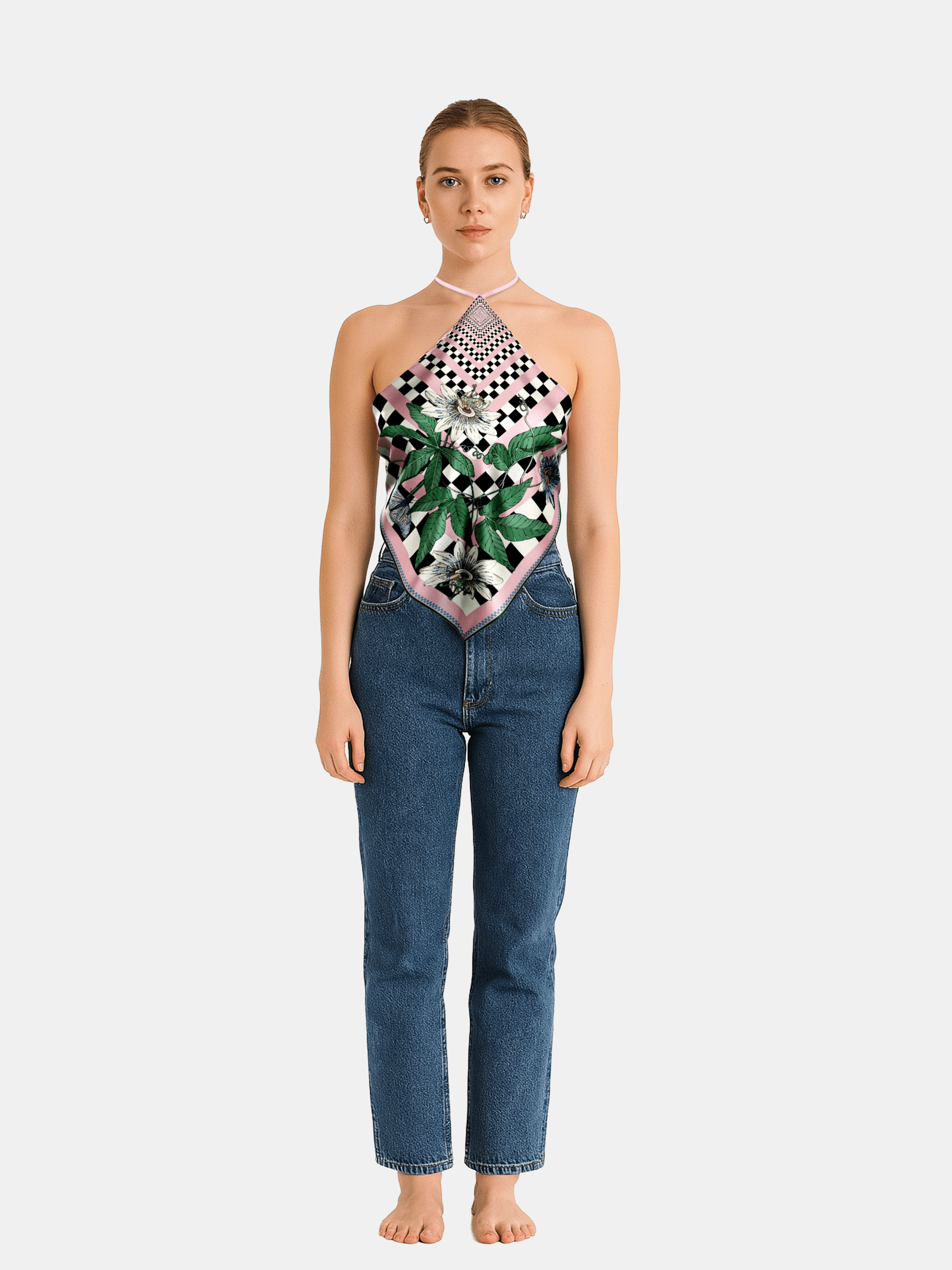 bandana halter neck top