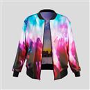 Women's Reversible Silk Bomber Jacket
