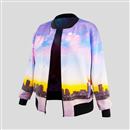 Women's Reversible Silk Bomber Jacket